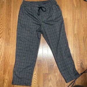 Plaid soft pants
